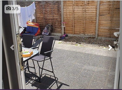 Garden/back view of property